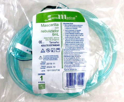 Mascarilla para nebulizar adulto