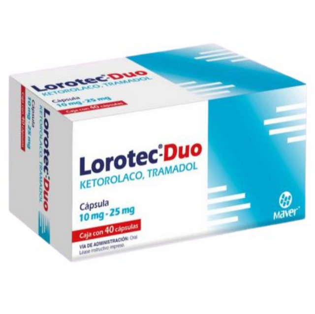 Lorotec Duo 10 mg/25mg c/40 capsulas