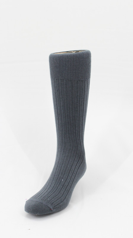 Calcetín acanalado caballero Baja Compresión 8 - 15 mmHg / Colores Negro, Azul, Café, Gris