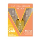 VICHY Kit Capital Solei Hidratante Fps 50 + Uv Antiedad+Uv Antiedad Color