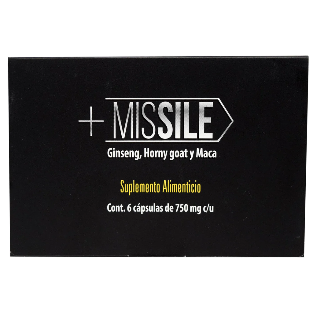 Missile suplemento alimenticio capsulas 750mg caja c/6