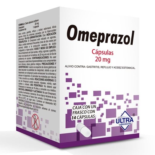 Omeprazol 20mg c/14 cap.