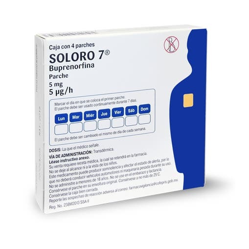 SOLORO 7 PARCHES 5 MG C/4