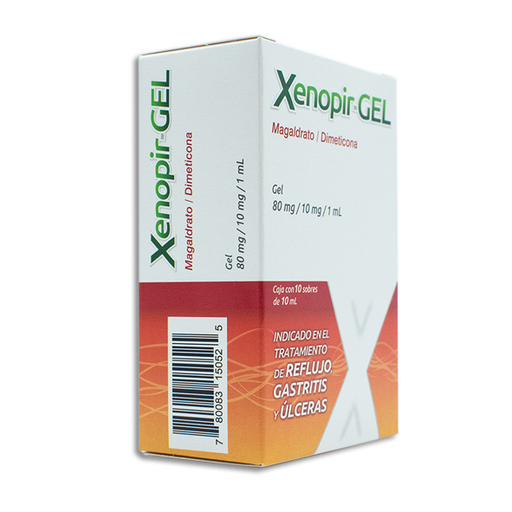 Xenopir- Gel 80mg/10mg/1ml c/10 sobres de 10ml