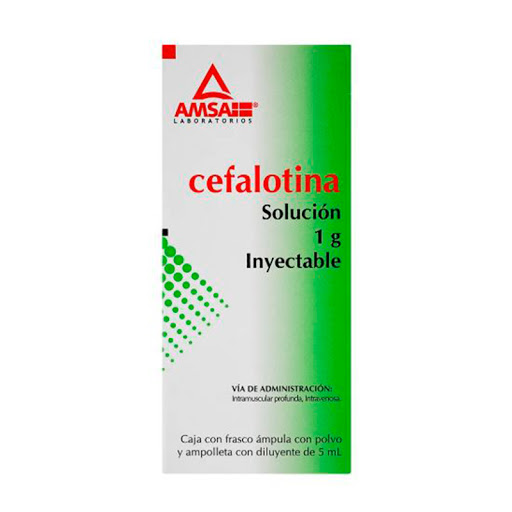 Cefalotina 1gr amp inyectable
