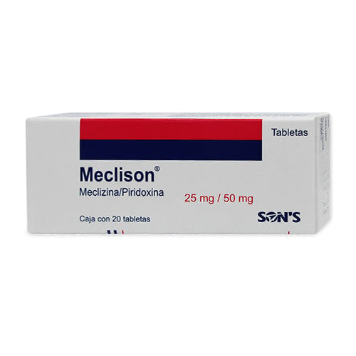 Meclison tabletas 25mg/ 50mg caja c/20