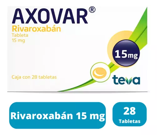 Axovar 15mg c/28 tabletas.